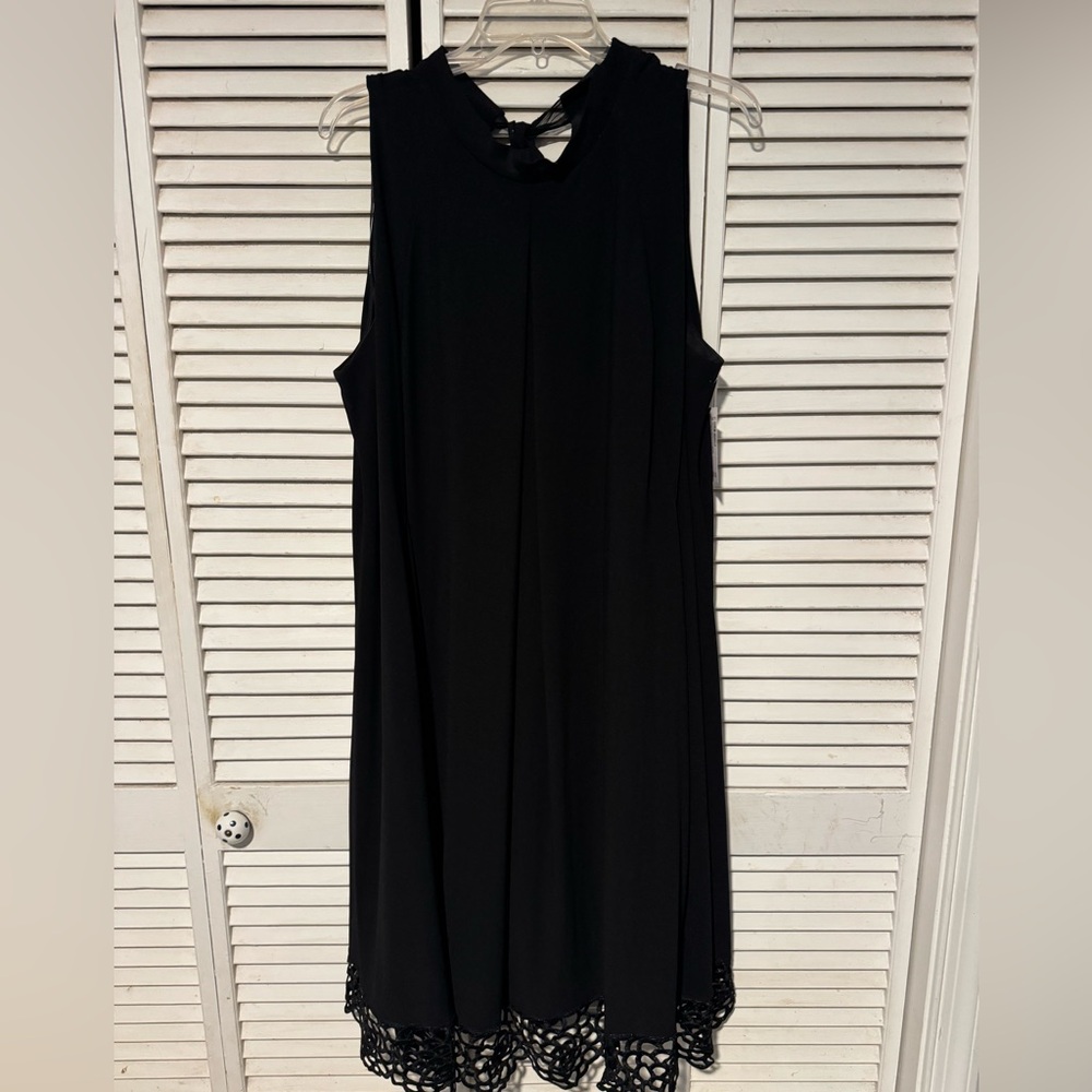 dressbarn Classic Black Midi Dress